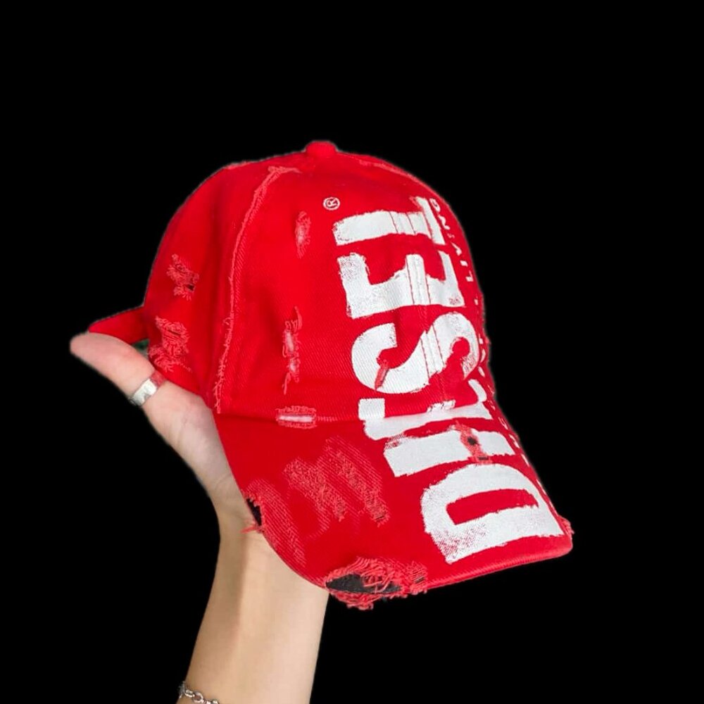 Diesel C-Ewan Distressed Baseball Cap